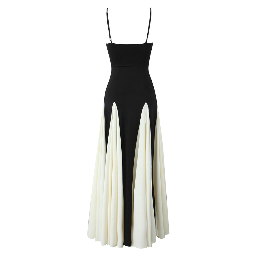 LILLET - Long contrast dress